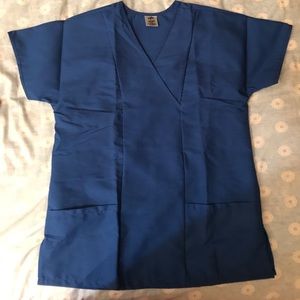 Navy Blue Top & Pant Scrub Set